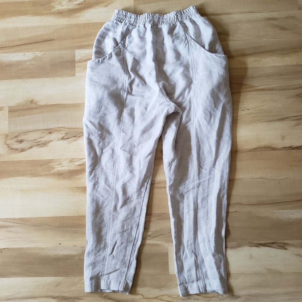 Elizabeth Suzann Clyde Work Pants Flax Linen